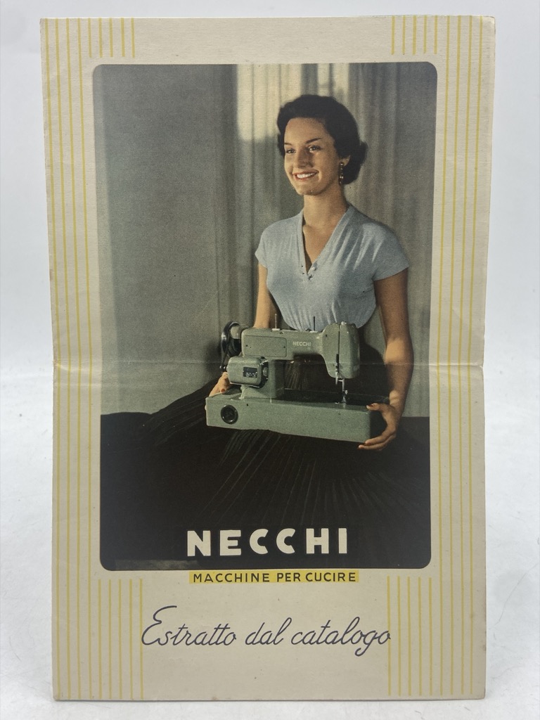 NECCHI MACCHINE PER CUCIRE. ESTRATTO DEL CATALOGO.