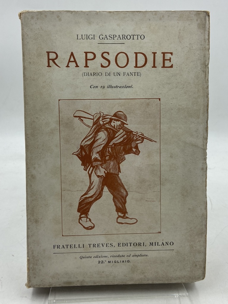 RAPSODIE (DIARIO DI UN FANTE). Quinta edizione, riveduta e ampliata. …