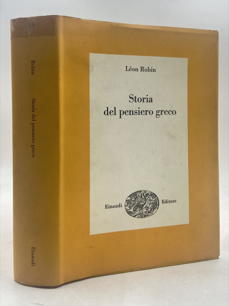 STORIA DEL PENSIERO GRECO.