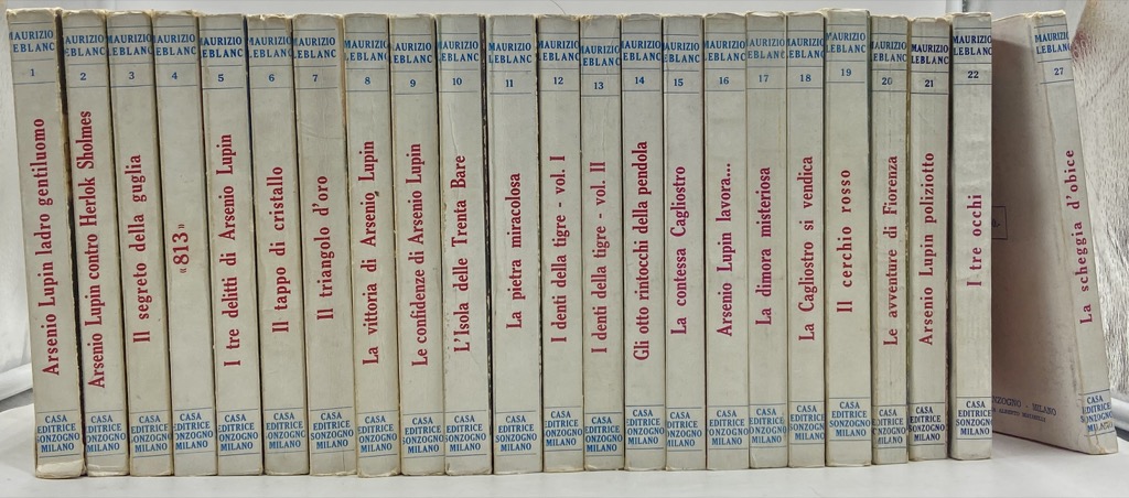 STRAORDINARIE AVVENTURE DI ARSENIO LUPIN, EDIZIONE STEREOTIPA 1958-1961, NUMERI 1-22.