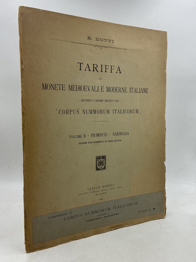 TARIFFA DI MONETE MEDIOEVALI E MODERNE ITALIANE SECONDO L’ORDINE DEL …