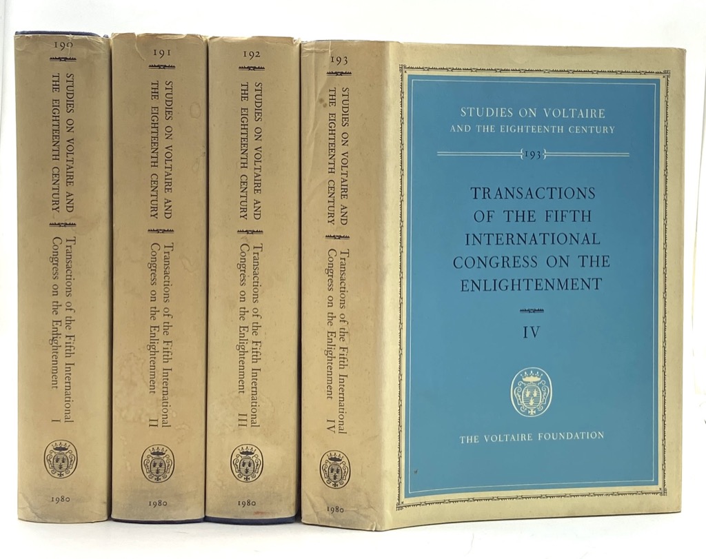 TRANSACTIONS OF THE FIFTH INTERNATIONAL CONGRESSO ON THE ENLIGHTENMENT. Pisa …