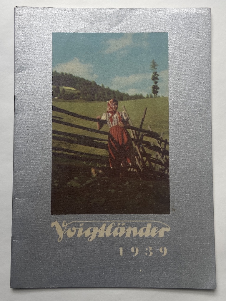 Voigtlander 1939. Apparecchi fotografici. Obbiettivi. Accessori. Pellicole.