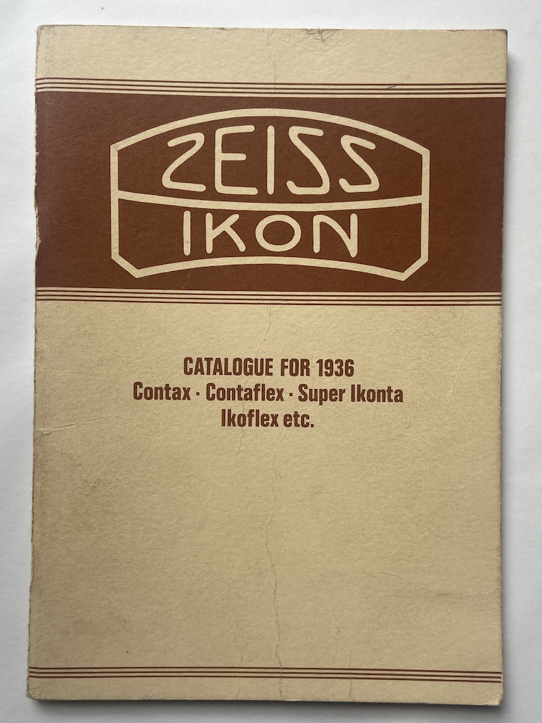 ZEISS IKON GENERAL CATALOGUE OF CAMERAS AND AMATEUR PHOTOGRAPHIC APPARATUS, …
