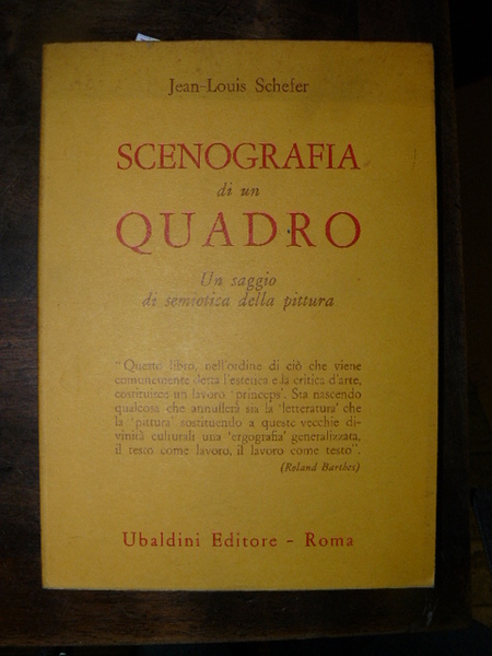 Scenografia di un quadro. Semiotica della pittura. Traduzione di Salvatore …