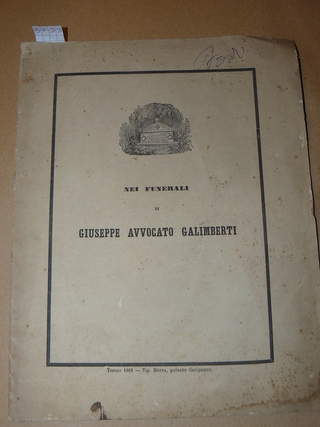 Nei funerali del compianto signor Giuseppe avvocato Galimberti celebrati nella …