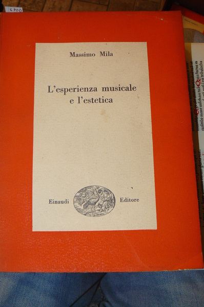 L'esperienza musicale e l'estetica