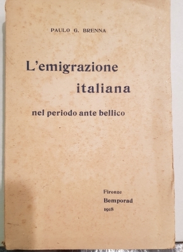L’emigrazione italiana nel periodo ante bellico
