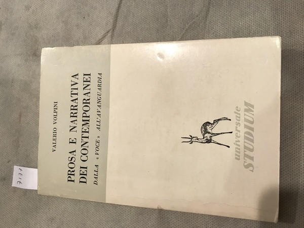 Prosa e narrativa dei contemporanei. Dalla 'Voce' all'avanguardia