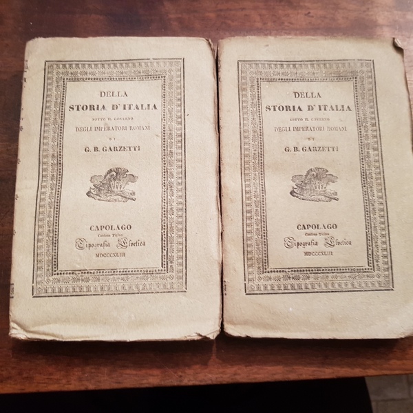 Della storia d'Italia sotto il governo degli Imperatori romani