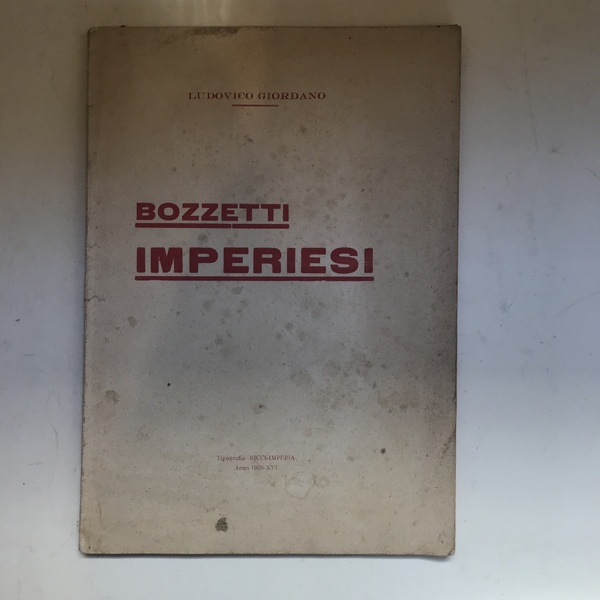 Bozzetti Imperiesi.