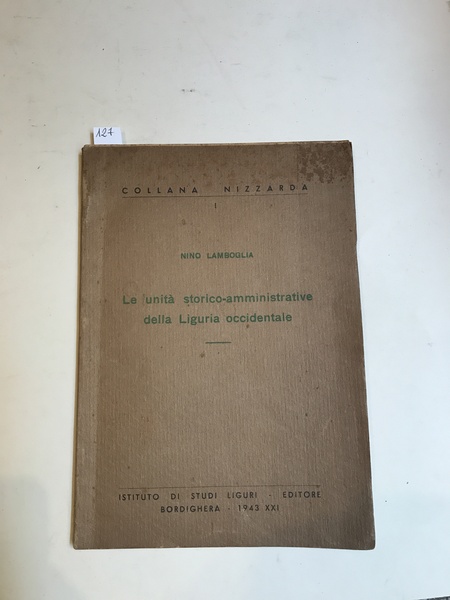 Le unità storico- amministrative della Liguria occidentale