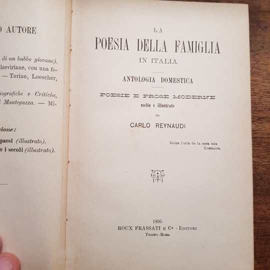 La poesia della famiglia in Italia. Antologia domestica. Poesie e …