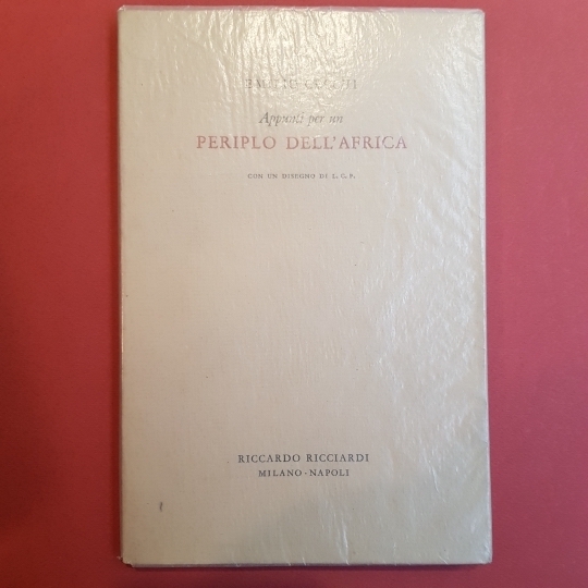 Appunti per un periplo dell'Africa. Con un disegno di L.C.P.
