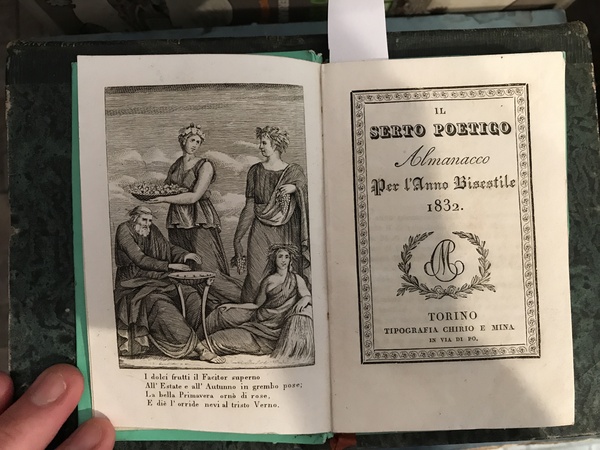Il serto poetico. Almanacco per l'anno bisestile 1832.