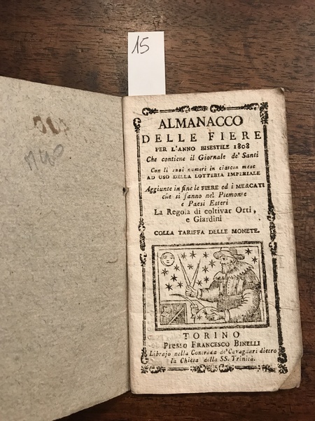 Almanacco detto delle fiere per l'anno bisestile 1808 che contiene …