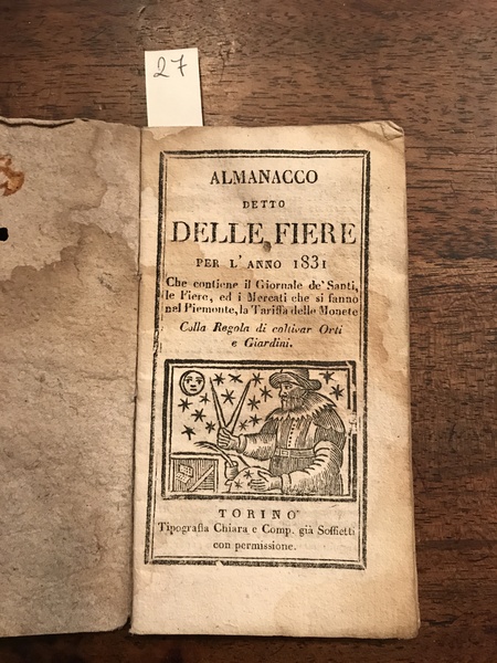 Almanacco detto delle fiere per l'anno bisestile 1831 che contiene …