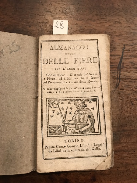 Almanacco detto delle fiere per l'anno bisestile 1831 che contiene …