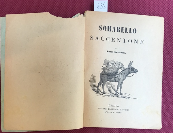 Somarello saccentone. Anno Secondo. 1884