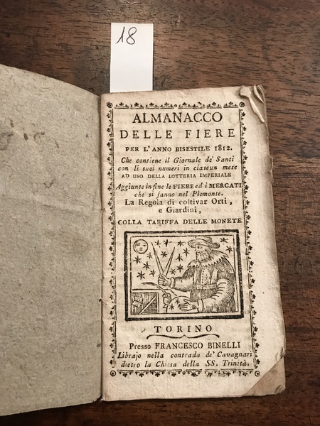 Almanacco detto delle fiere per l'anno 1812 che contiene il …