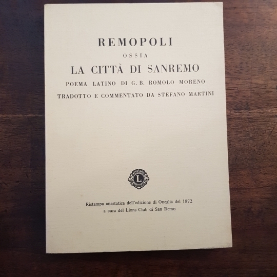 Remopoli ossia la città di Sanremo. Poema latino di G. …