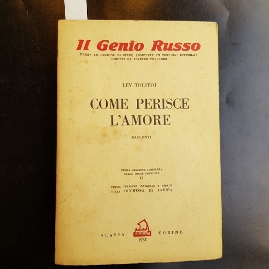 Come perisce l'amore.