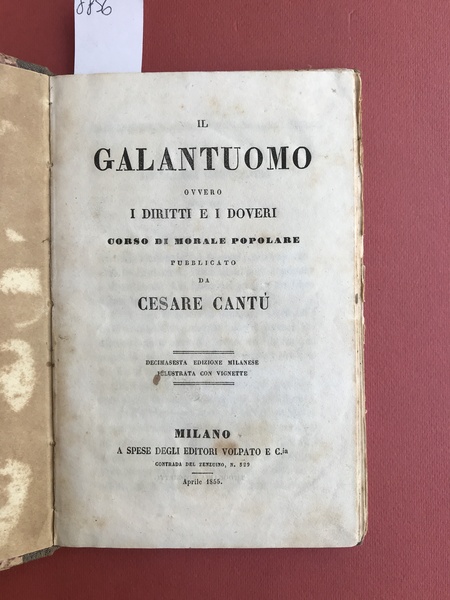 Il galantuomo ovvero i diritti e i doveri. Corso di …