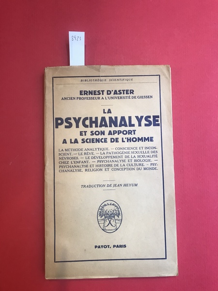 La psychanalyse et son apport a la science de l'homme