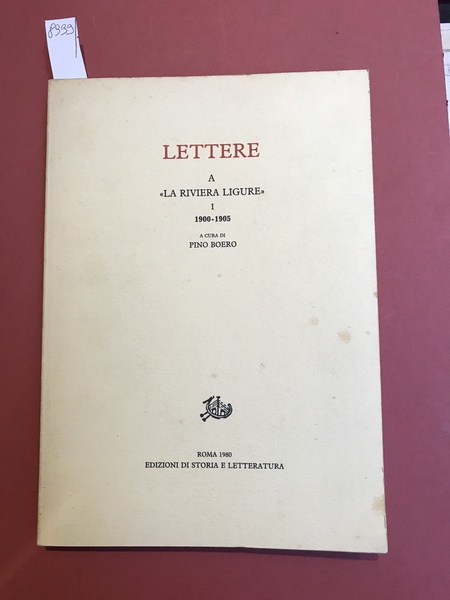 Lettere a 'La Riviera Ligure'. I 1900 -1905