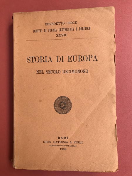 Storia di Europa nel secolo decimonono