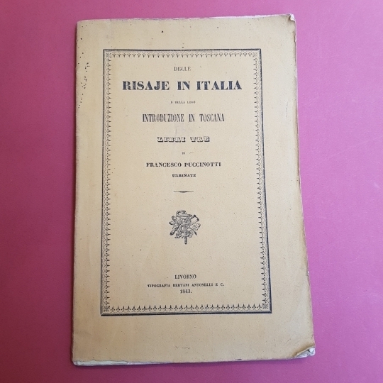 Delle risaje in Italia e della loro introduzione in Toscano. …