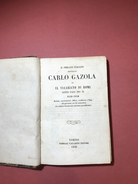 Il prelato italiano Monsignor Carlo Gazola ed il vicariato di …