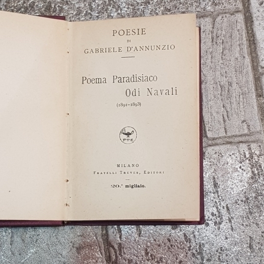 Poema paradisiaco. Odi navali (1891-1893).
