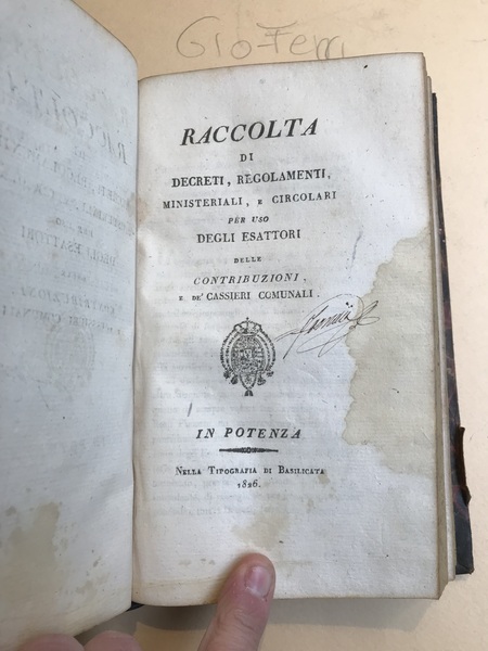 Collezione de' Reali decreti, e delle istruzioni relative alla leva, …