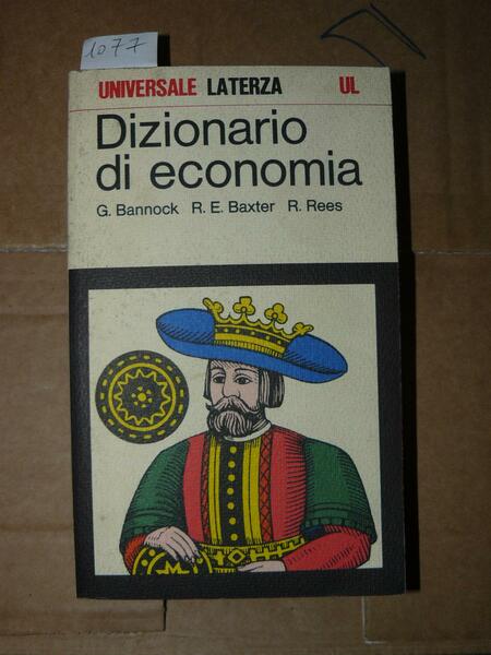 Dizionario di economia.