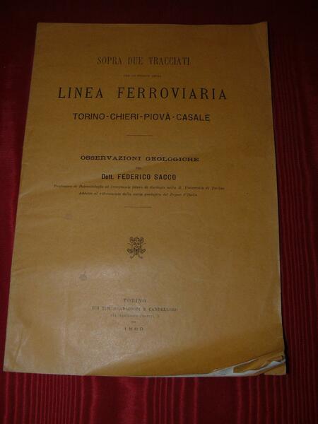 Sopra due tracciati per un tronco della linea ferroviaria. Torino …