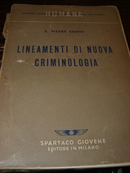 Lineamenti di nuova criminologia