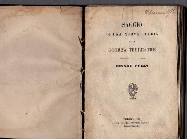 Saggio di una nuova teoria della scorza terrestre immaginata dall'italiano …