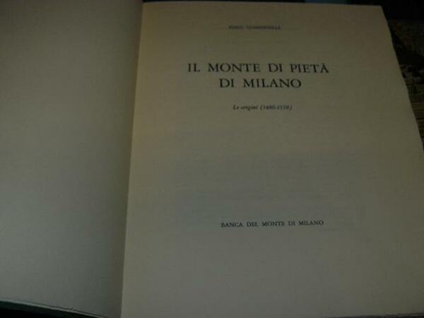 Il Monte di Pietà di Milano. Le origini (1486-1528).