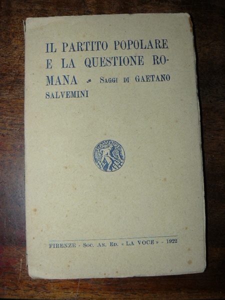 Il partito popolare e la questione romana