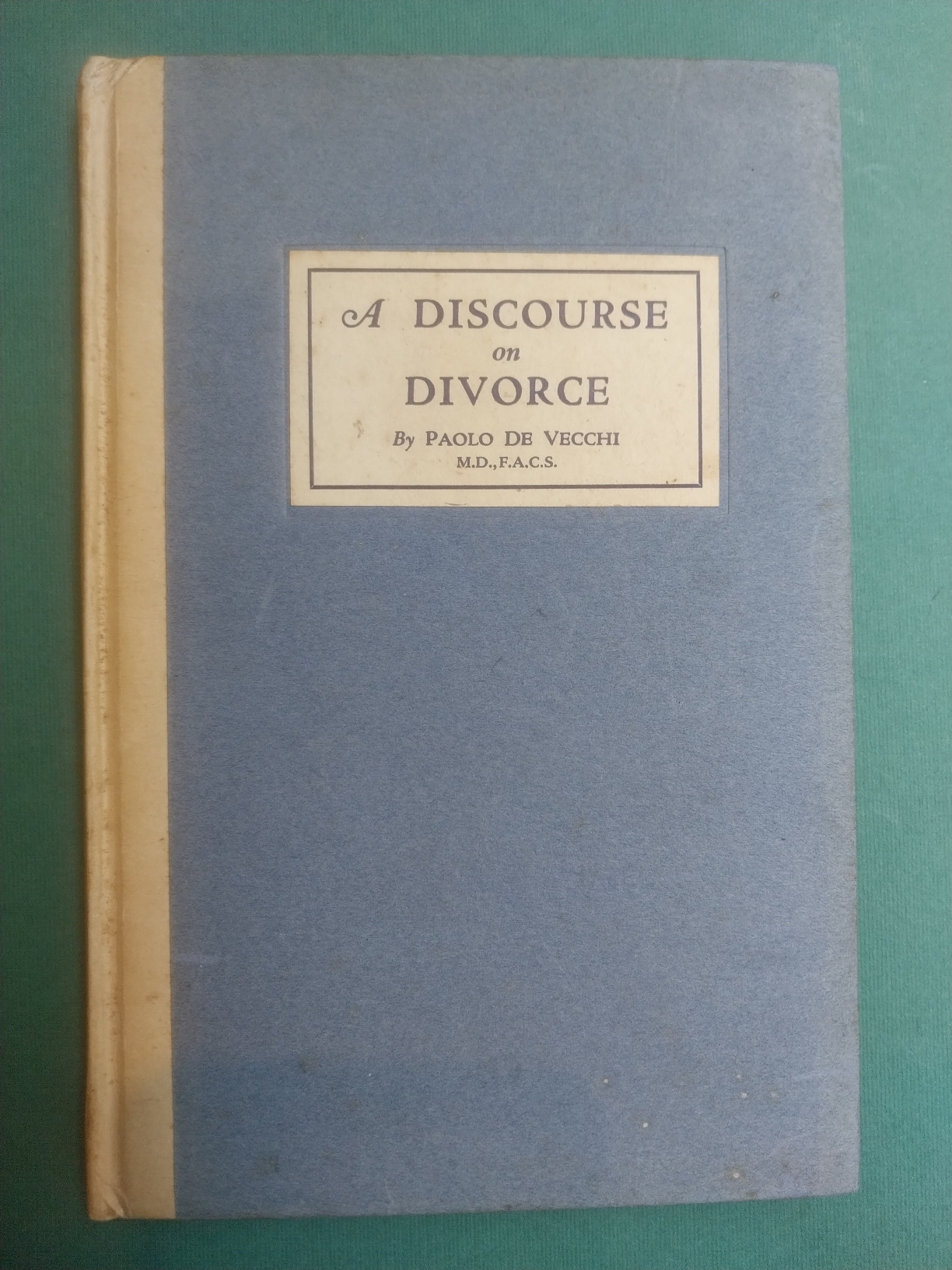 A DISCOURSE ON DIVORCE.