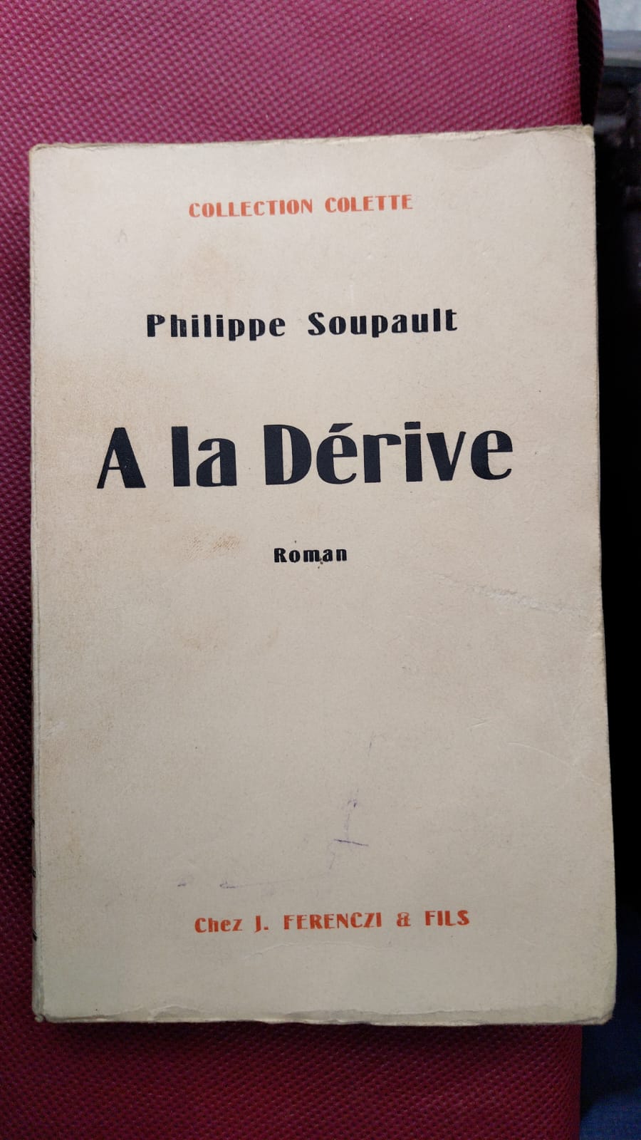 A la Dérive. Roman.