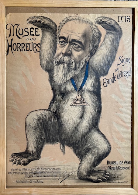 [AFFAIRE DREYFUS] Musée des horreurs - Manifesto originale litografia a …