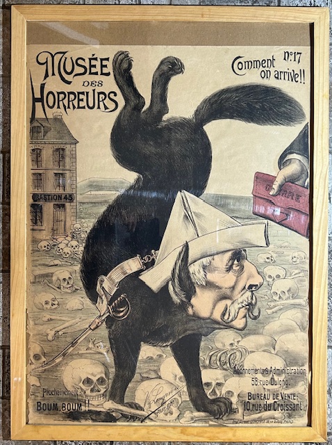 [AFFAIRE DREYFUS] Musée des horreurs - Manifesto originale litografia a …