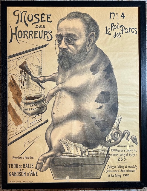 [AFFAIRE DREYFUS] Musée des horreurs - Manifesto originale litografia a …
