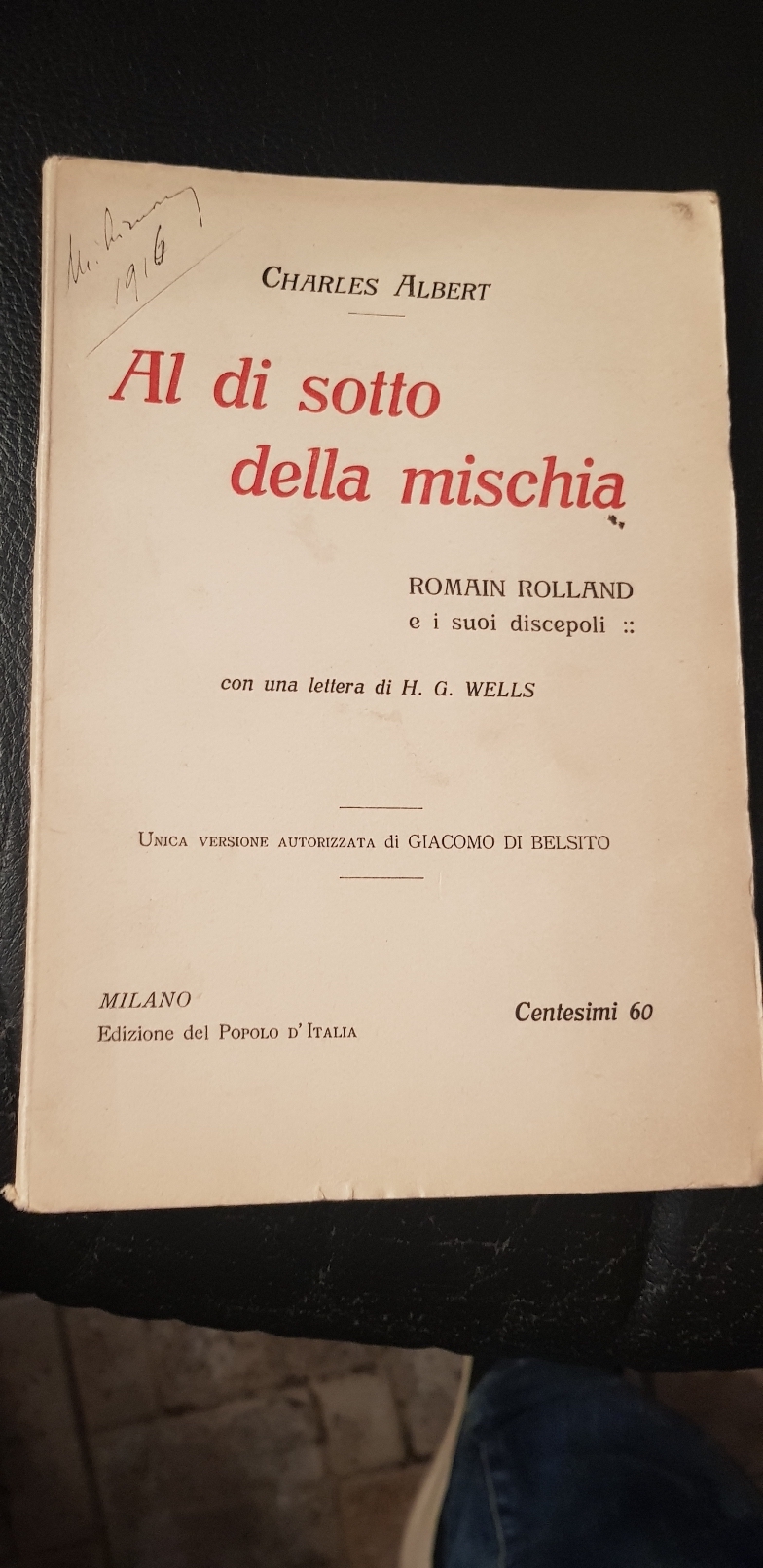 Al di sotto della mischia. Romain Rolland e i suoi …