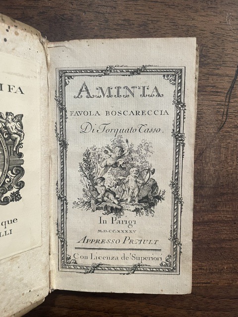 Aminta favola boschereccia.