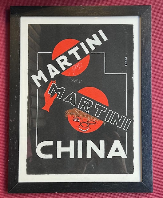 Bozzetto originale pubblicitario della Martina China