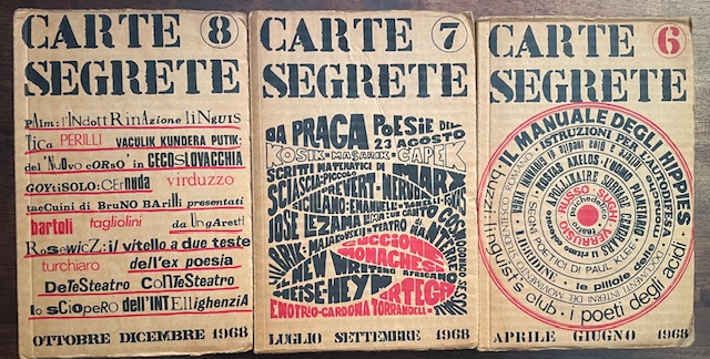 CARTE SEGRETE. Rivista trimestrale di Lettere e Arti. N. 1 …