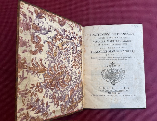 Casti Innocentis Ansaldi Ordinis Praedicatorum Vindiciae Maupertuisianae ab animadversionibus viri …